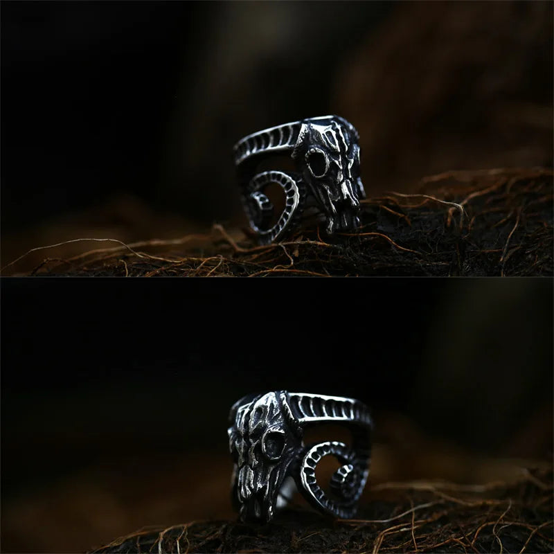 Cursed Ram’s Skull Ring – A Relic of Forgotten Power